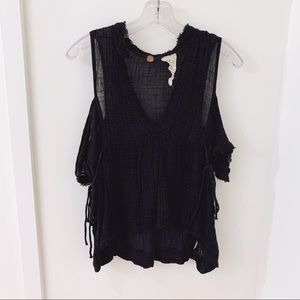 Free People Black Tank Top